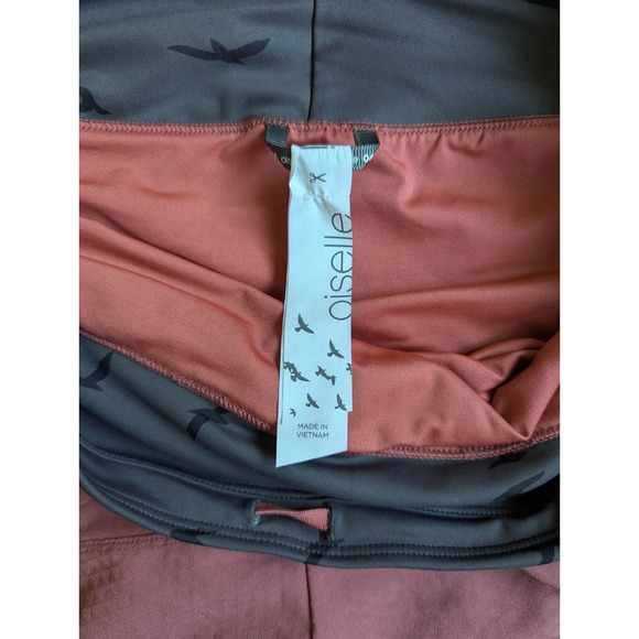 Oiselle Max Roga Jogger running Shorts Sz 4 Pink Red Short Gym Lined - Picture 6 of 13